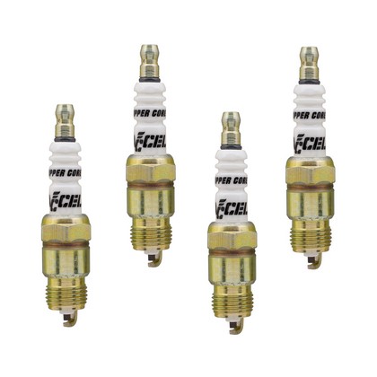 Accel U-Groove Resistor Spark Plug (4 Pack)