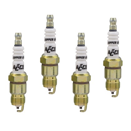 Accel U-Groove Resistor Spark Plug (4 Pack)