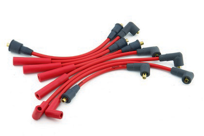 Accel Custom Fixed Length Fit Super Stock Spiral Spark Plug Wire Set - Red 8mm