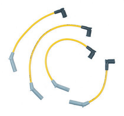 Accel Custom Fixed Length Fit Super Stock Spiral Spark Plug Wire Set -Yellow 8mm