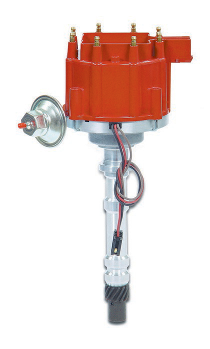 Accel Performance Replacement™ Distributor - Red (Non Computer Controlled With HEI)(Includes Standard Deck Height)