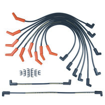 Accel Custom Fixed Length Fit 300+ Race Spark Plug Wire Set - Black 8.8mm