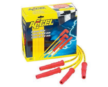 Accel Custom Fixed Length Fit 8.8mm Spark Plug Wire Set - With Out HEI