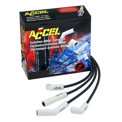 Accel Custom Fixed Length Fit Extreme 9000™ Ceramic Spark Plug Wire Set (8mm Ferro-Spiral™ Core Wire With HEI)