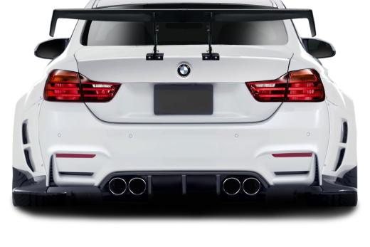 Aero Function AF-1 Wide Body Rear Diffuser - 4 Piece ( GFK ) ( Must be used with Couture M4 Look Rear Bumper )