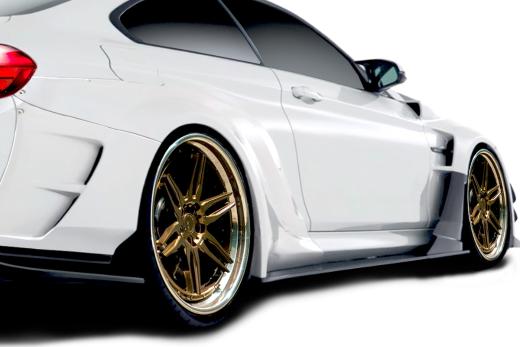 Aero Function AF-1 Wide Body Side Splitters - 2 Piece ( GFK ) ( Must be used with Couture M Sport Look Side Skirts )