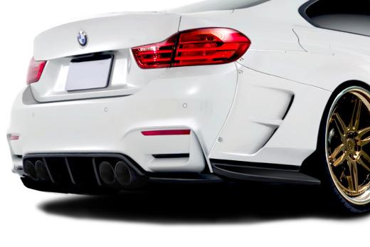 Aero Function AF-1 Wide Body Rear Add ons - 2 Piece ( GFK ) ( Must be used with Couture M4 Look Rear Bumper )