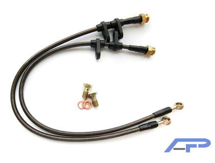 Agency Power Brake Lines - Front Steel Braided Brake Lines