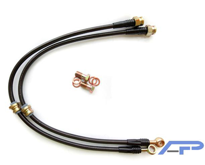 Agency Power Brake Lines - Front Steel Braided Brake Lines