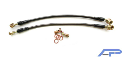 Agency Power Brake Lines - Rear Steel Braided Brake Lines