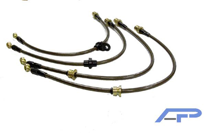 Agency Power Brake Kits - Front 4 Piece Brake Line Kit