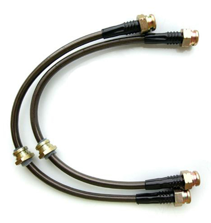 Agency Power Brake Lines - Front Steel Braided Brake Lines