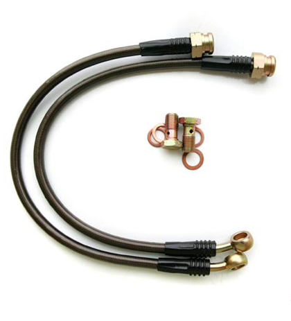 Agency Power Brake Lines - Rear Steel Braided Brake Lines