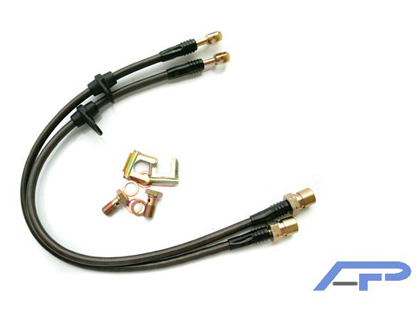 Agency Power Brake Lines - Front Steel Braided Brake Lines