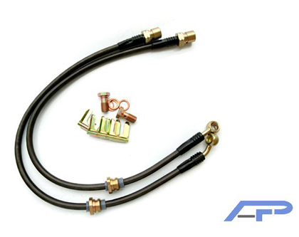 Agency Power Brake Lines - Rear Steel Braided Brake Lines