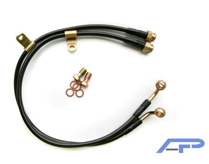 Agency Power Brake Lines - Front Steel Braided Brake Lines