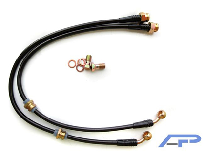 Agency Power Brake Lines - Front Steel Braided Brake Lines