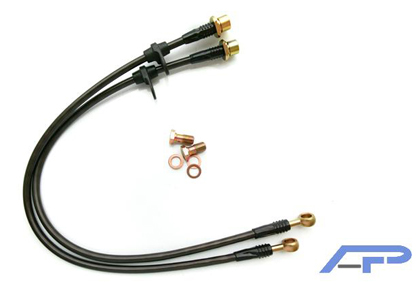 Agency Power Brake Lines - Front Steel Braided Brake Lines