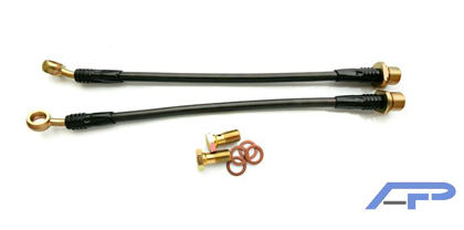 Agency Power Brake Lines - Rear Steel Braided Brake Lines