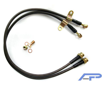 Agency Power Brake Lines - Rear Steel Braided Brake Lines (Standard Calipers)