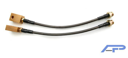 Agency Power Brake Lines - Rear Steel Braided Brake Lines (Brembo Calipers)