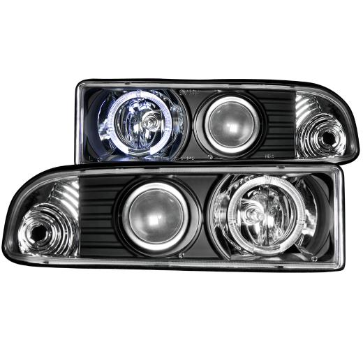 Anzo Projector Headlights - With Halo Black