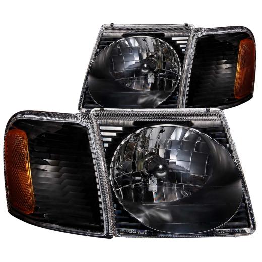 Anzo Crystal Headlights - Black