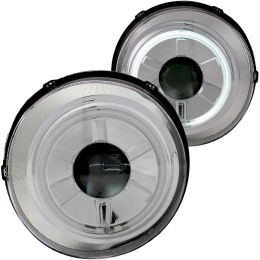 Anzo Projector Headlights - With Halo Chrome