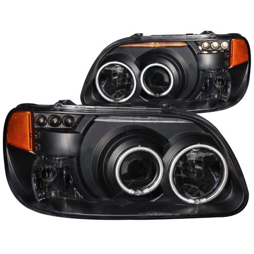 Anzo Projector Headlights - With Halo Black 1 pc