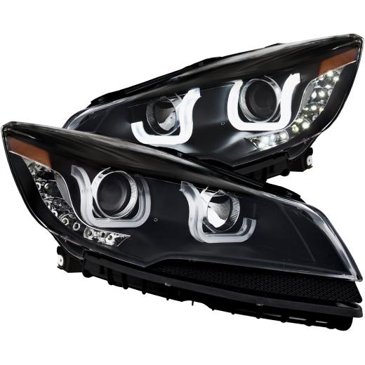 Anzo Projector Headlights - With U-Bar Black