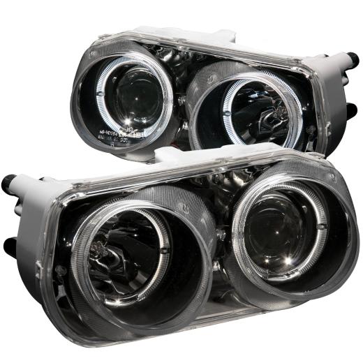 Anzo Projector Headlights - With Halo Black