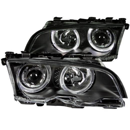 Anzo Projector Headlights - With Halo Black