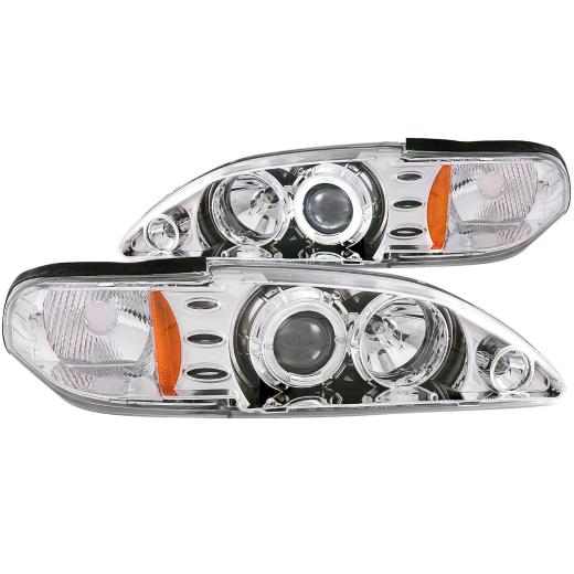 Anzo Projector Headlights - With Halo Chrome 1 - Piece