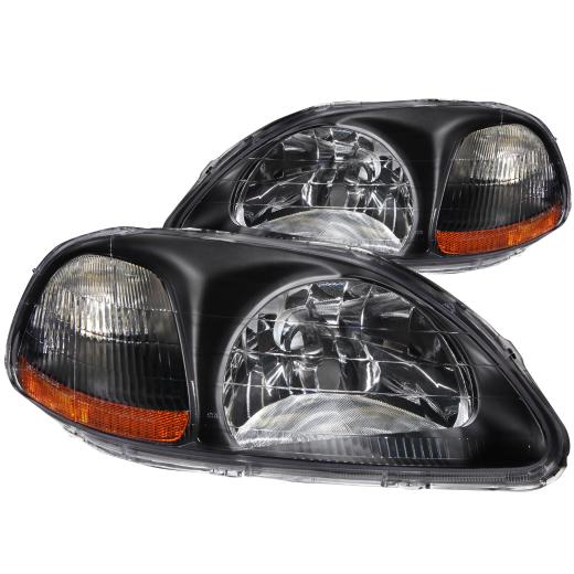 Anzo Crystal Headlights - Black