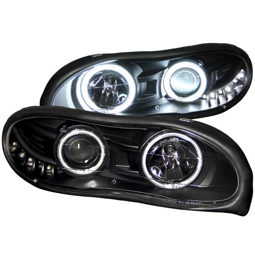 Anzo Projector Headlights - With Halo Black