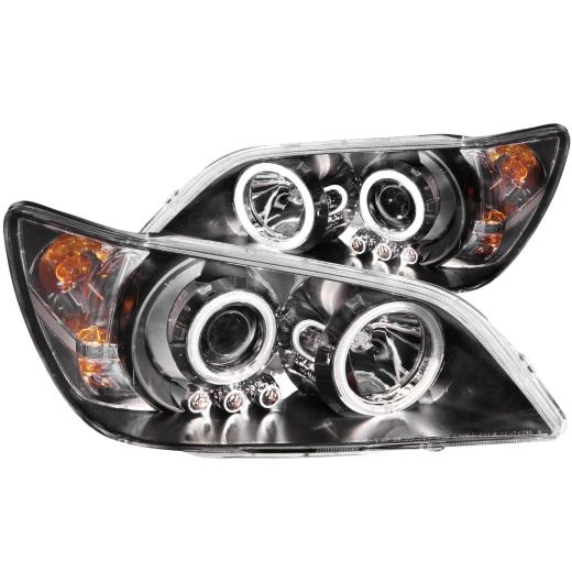 Anzo Projector Headlights - With Halo Black