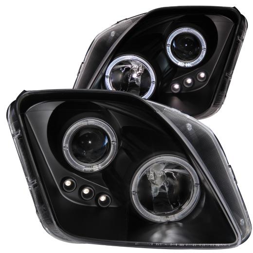 Anzo Projector Headlights - With Halo Black With LED
