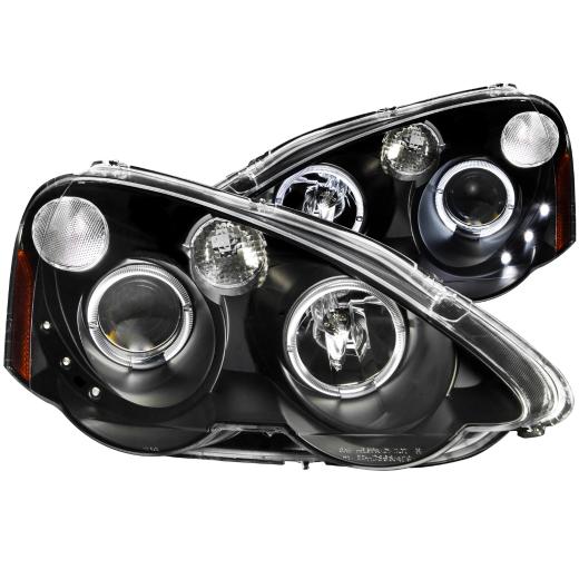 Anzo Projector Headlights - With Halo Black