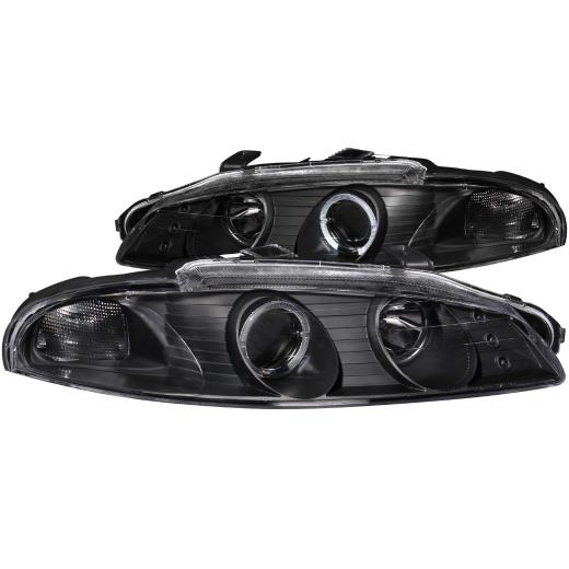 Anzo Projector Headlights - With Halo Black G2