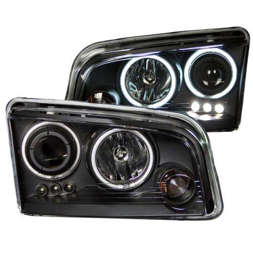 Anzo Projector Headlights - With Halo Black