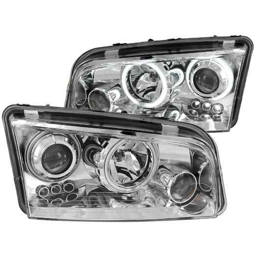 Anzo Projector Headlights - With Halo Chrome