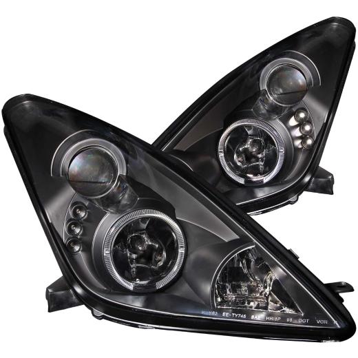 Anzo Projector Headlights - With Halo Black