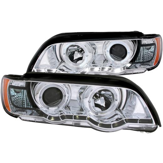 Anzo Projector Headlights - With Halo Chrome