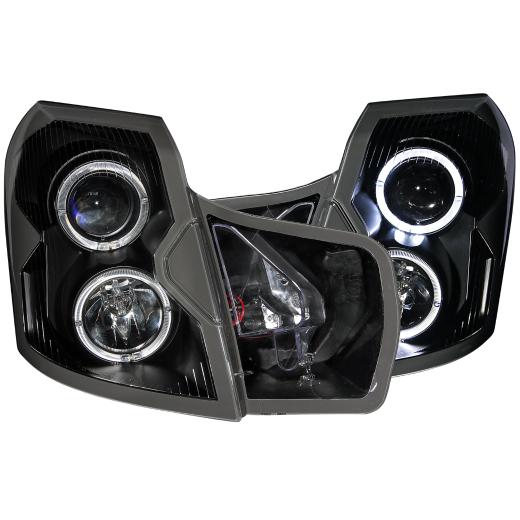 Anzo Projector Headlights - With Halo Black