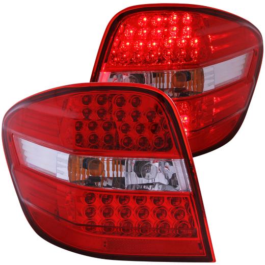 Anzo LED Taillights - Red/Clear