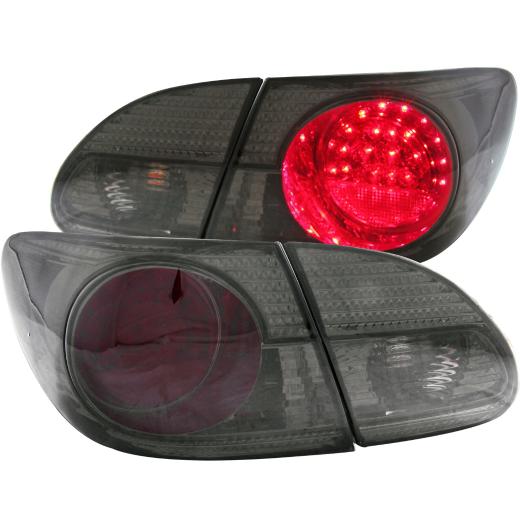 Anzo LED Taillights - Red/Smoke