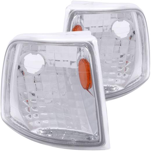 Anzo Euro Corner Lights - Chrome With Amber Reflector