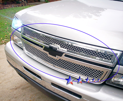 APS Chrome Stainless Steel Main Upper Grille