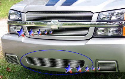 APS Polished Aluminum Lower Bumper Grille