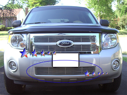 APS Polished Aluminum Lower Bumper Grille